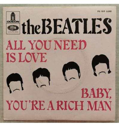 The Beatles - All You Need Is Love / Baby You're A Rich Man (1967, 45 tours, 7", Single) The Beatles - All You Need Is Love / Baby You're A Rich Man (1967, 45 tours, 7", Single)