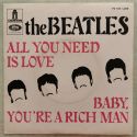 The Beatles - All You Need Is Love / Baby You're A Rich Man (1967, 7", Single, vinyl)
