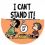 Badge 25 mm Vinyl Maniac -"I Can't Stand It ! " Peanuts - Charlie Brown